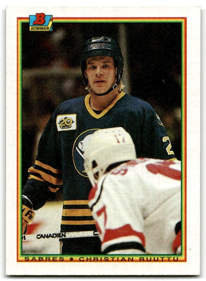 1990-91 Bowman Christian Ruuttu Buffalo Sabres #244