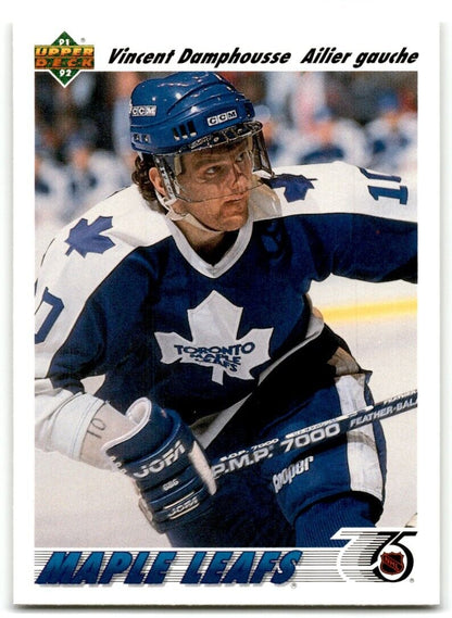 1991-92 Upper Deck Vincent Damphousse Toronto Maple Leafs #136