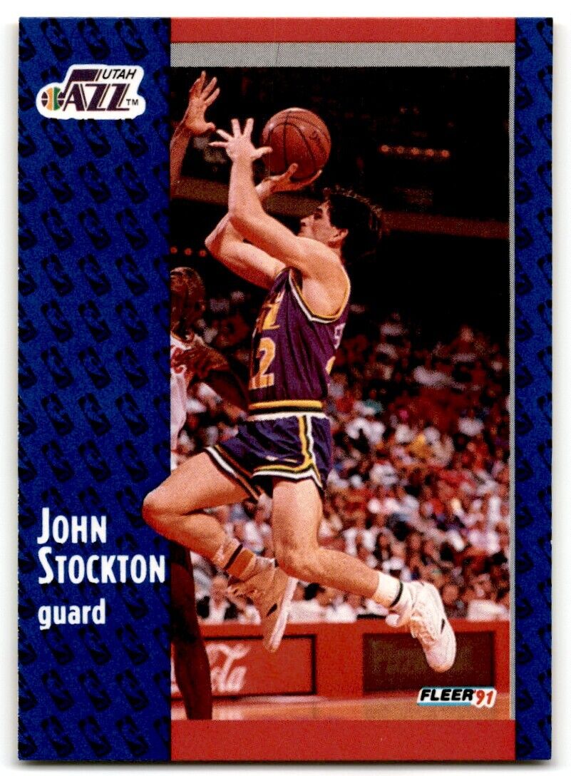 1991-92 Fleer John Stockton Utah Jazz #203