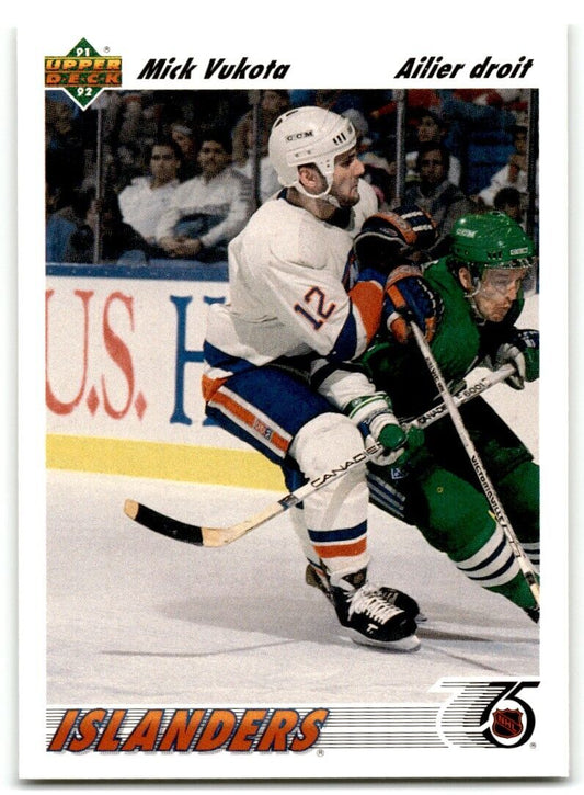 1991-92 Upper Deck Mick Vukota New York Islanders #135