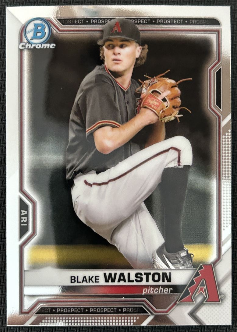 2021 Bowman Chrome Prospects Blake Walston Arizona Diamondbacks #BCP-104