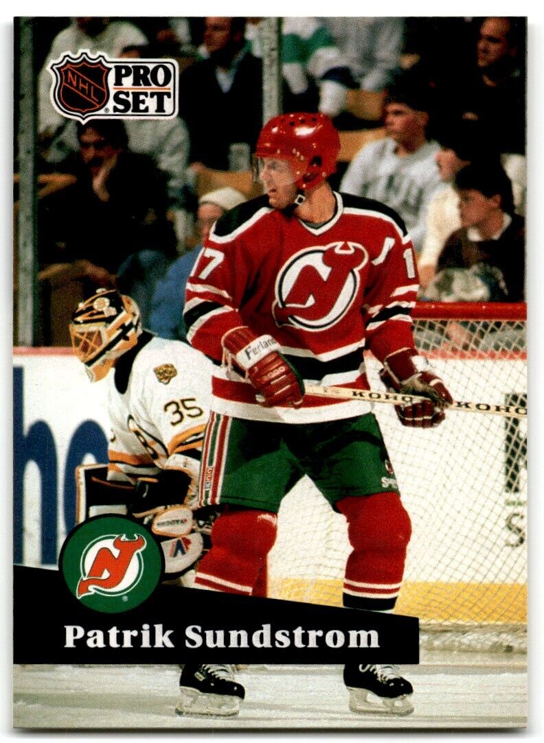 1991-92 Pro Set French Patrik Sundstrom New Jersey Devils #141