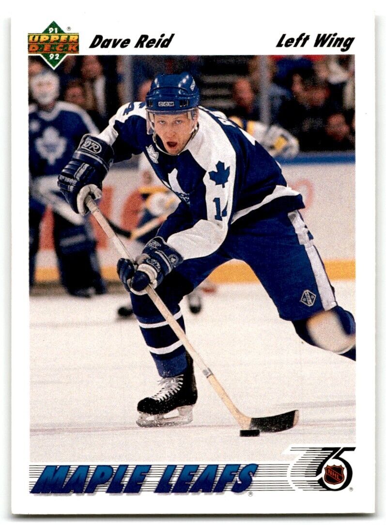 1991-92 Upper Deck Dave Reid Toronto Maple Leafs #217