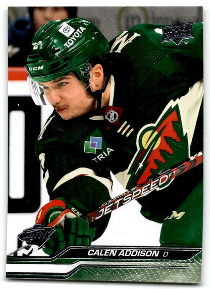 2023-24 Upper Deck Calen Addison Minnesota Wild #92