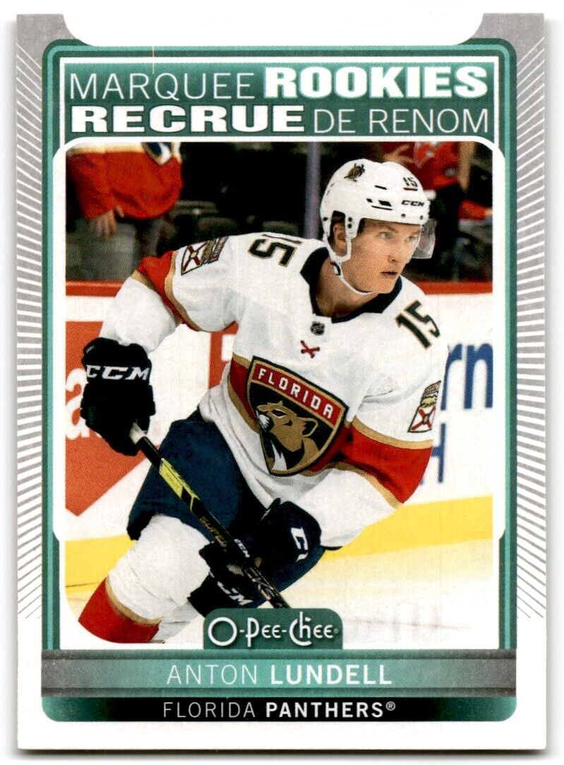 2021-22 O-Pee-Chee Markee Rookies Anton Lundell Rookie Florida Panthers #620