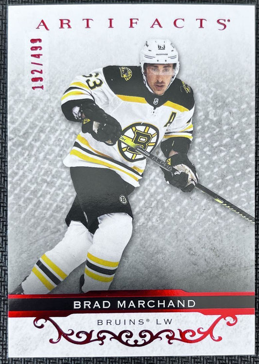 2021-22 Upper Deck Artifacts Brad Marchand 192/499 Boston Bruins #134