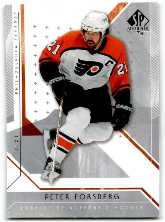 2006-07 Upper Deck SP Authentic Peter Forsberg Philadelphia Flyers #28