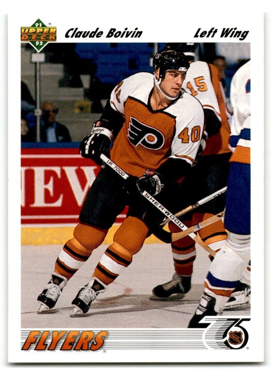 1991-92 Upper Deck Claude Boivin Rookie Philadelphia Flyers #475