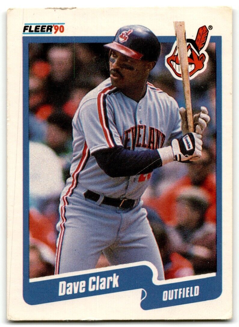 1990 Fleer Dave Clark Cleveland Indians #490