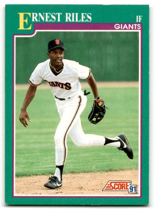 1991 Score Ernest Riles San Francisco Giants #626