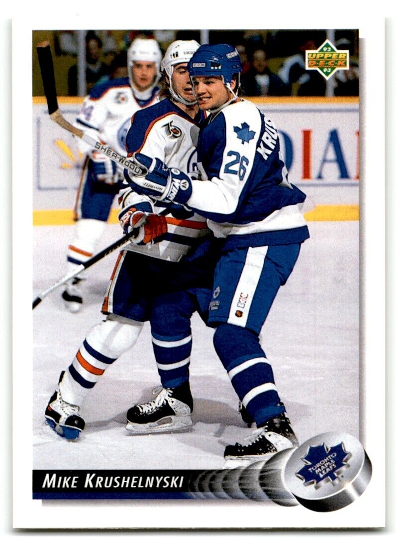 1992-93 Upper Deck Mike Krushelnyski Toronto Maple Leafs #87