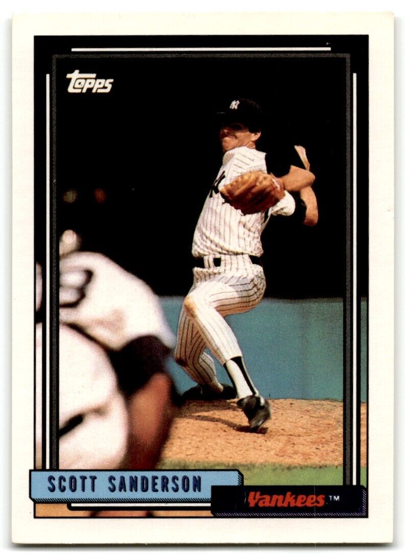 1992 Topps Scott Sanderson New York Yankees #480