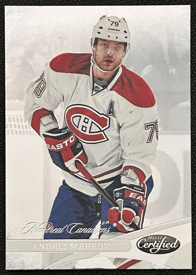 2012-13 Panini Certified Andrei Markov Montreal Canadiens #79