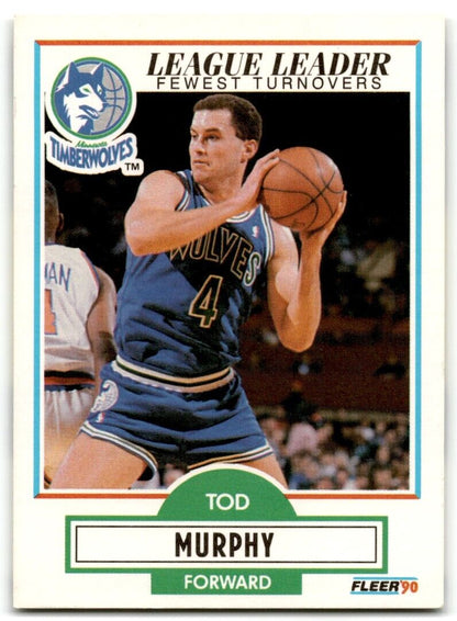 1990-91 Fleer Tod Murphy Minnesota Timberwolves #115