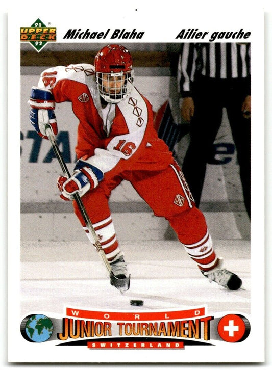 1991-92 Upper Deck Michael Blaha Rookie Switzerland #669