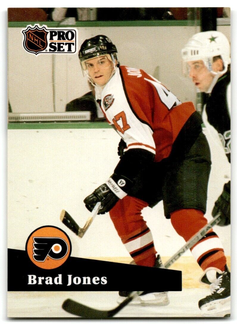 1991-92 Pro Set Brad Jones Rookie Philadelphia Flyers #456