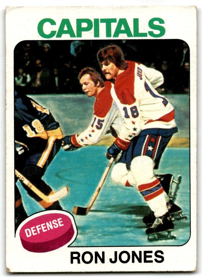 1975-76 Topps Ron Jones Rookie Washington Capitals #247