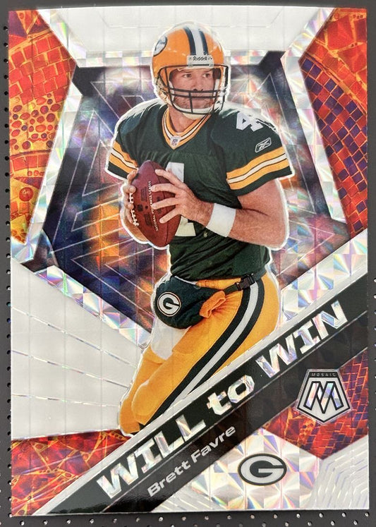 2020 Panini Mosaic Prizm Will to Win Brett Favre Green Bay Packers #WW12