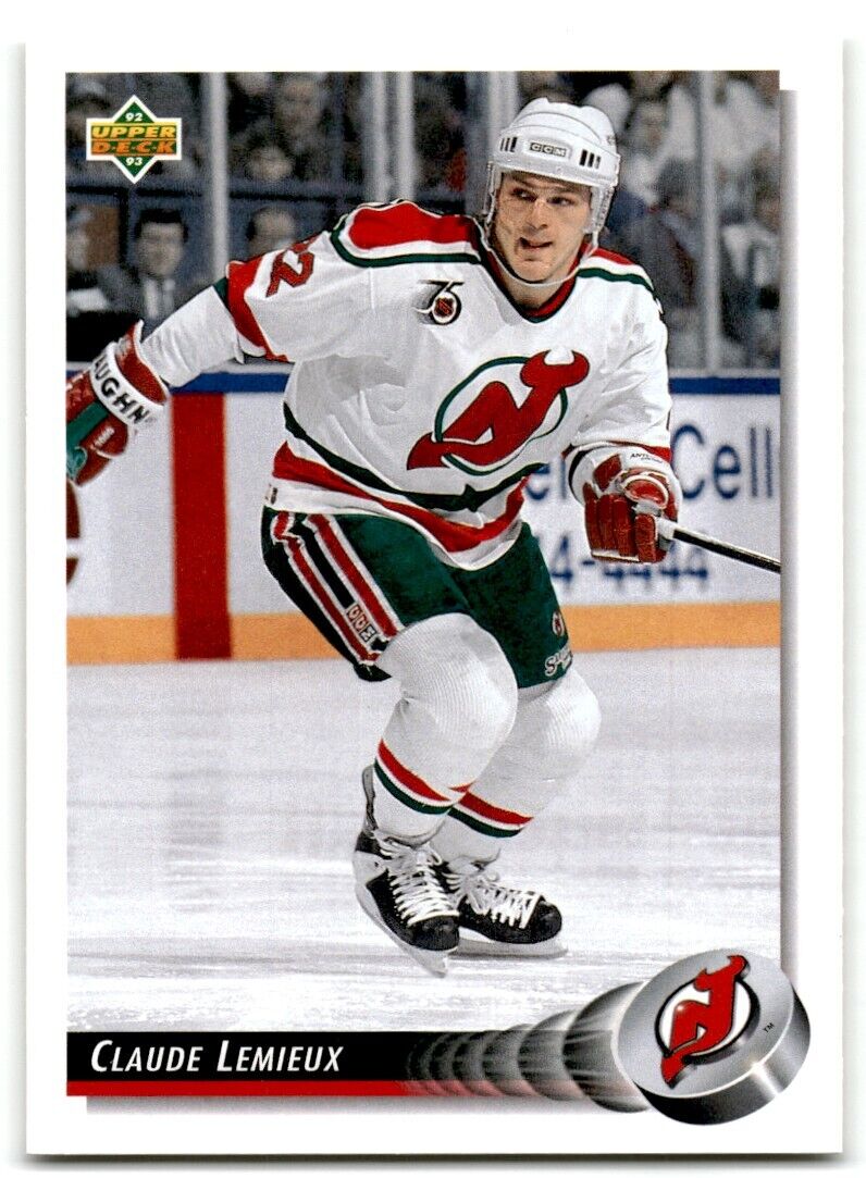 1992-93 Upper Deck Claude Lemieux New Jersey Devils #163