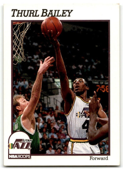 1991-92 Hoops Thurl Bailey Utah Jazz #205