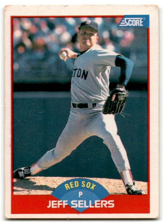 1989 Score Jeff Sellers Boston Red Sox #491