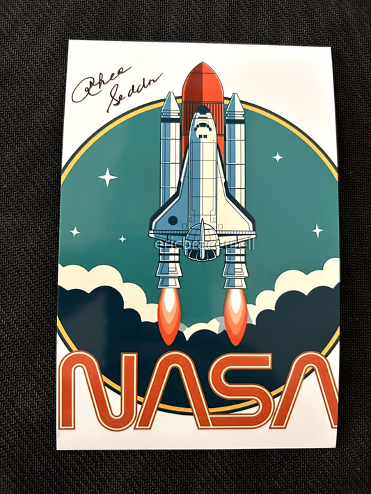 NASA Astronaut RHEA SEDDON Authentic Hand Signed Autograph 5X7