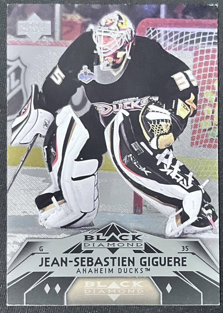 2007-08 Upper Deck Black Diamond Jean-Sebastien Giguere Anaheim Ducks #127