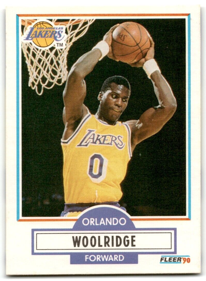 1990-91 Fleer Orlando Woolridge Los Angeles Lakers #96