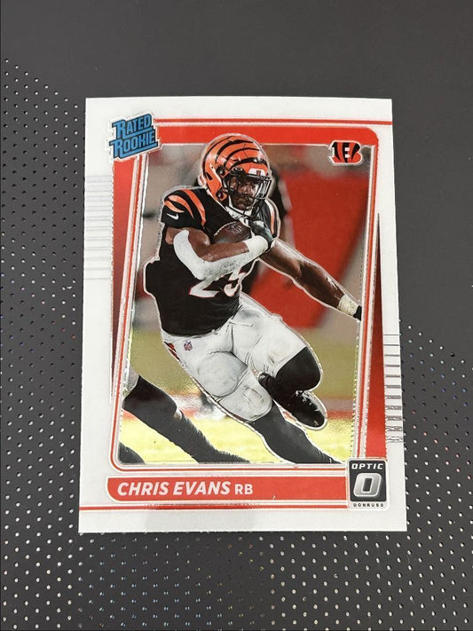 2021 Donruss holo Chris Evans Rookie Cincinnati Bengals #294 Parallel