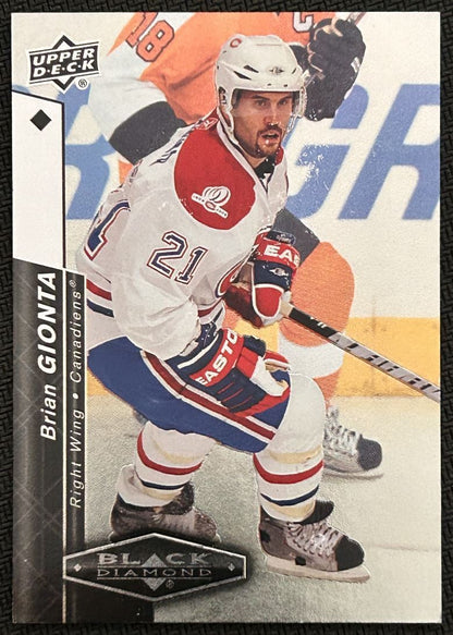 2010-11 Upper Deck Black Diamond Brian Gionta Montreal Canadiens #90