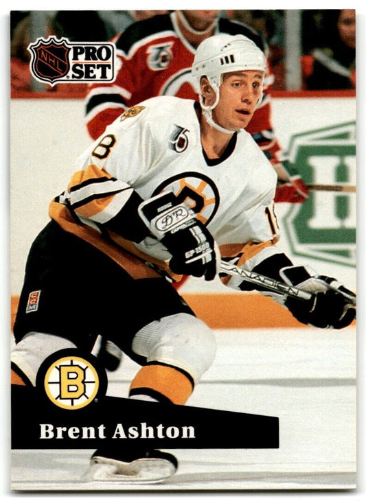 1991-92 Pro Set Brent Ashton Boston Bruins #352