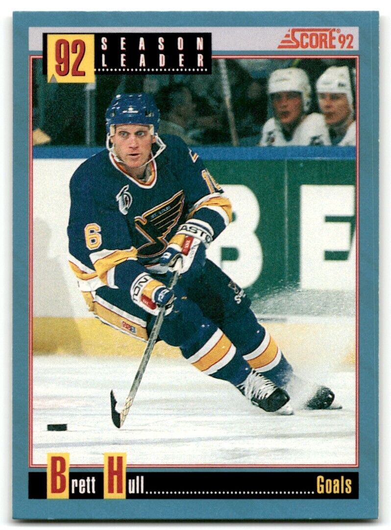 1992-93 Score Canadian Brett Hull St. Louis Blues #411