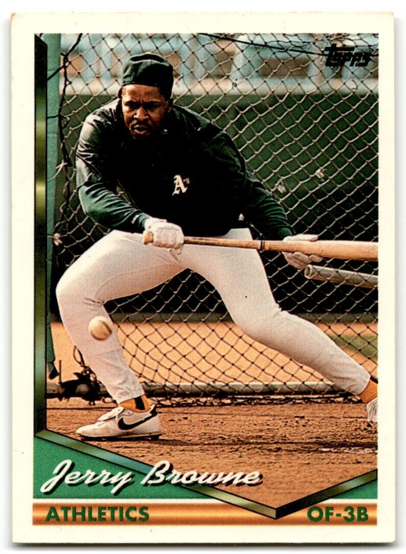 1994 Topps Jerry Browne Oakland Athletics #624