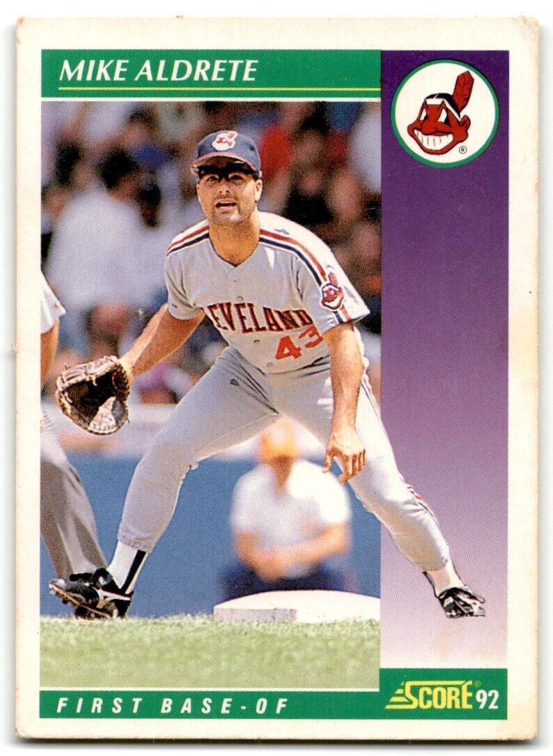 1992 Score Mike Aldrete Cleveland Indians #351