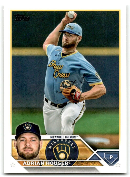 2023 Topps Adrian Houser Milwaukee Brewers #323