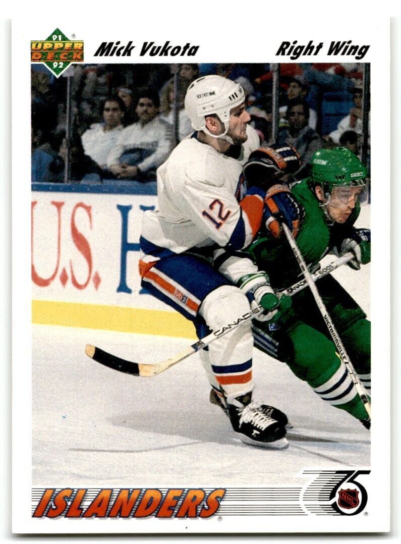 1991-92 Upper Deck Mick Vukota New York Islanders #135