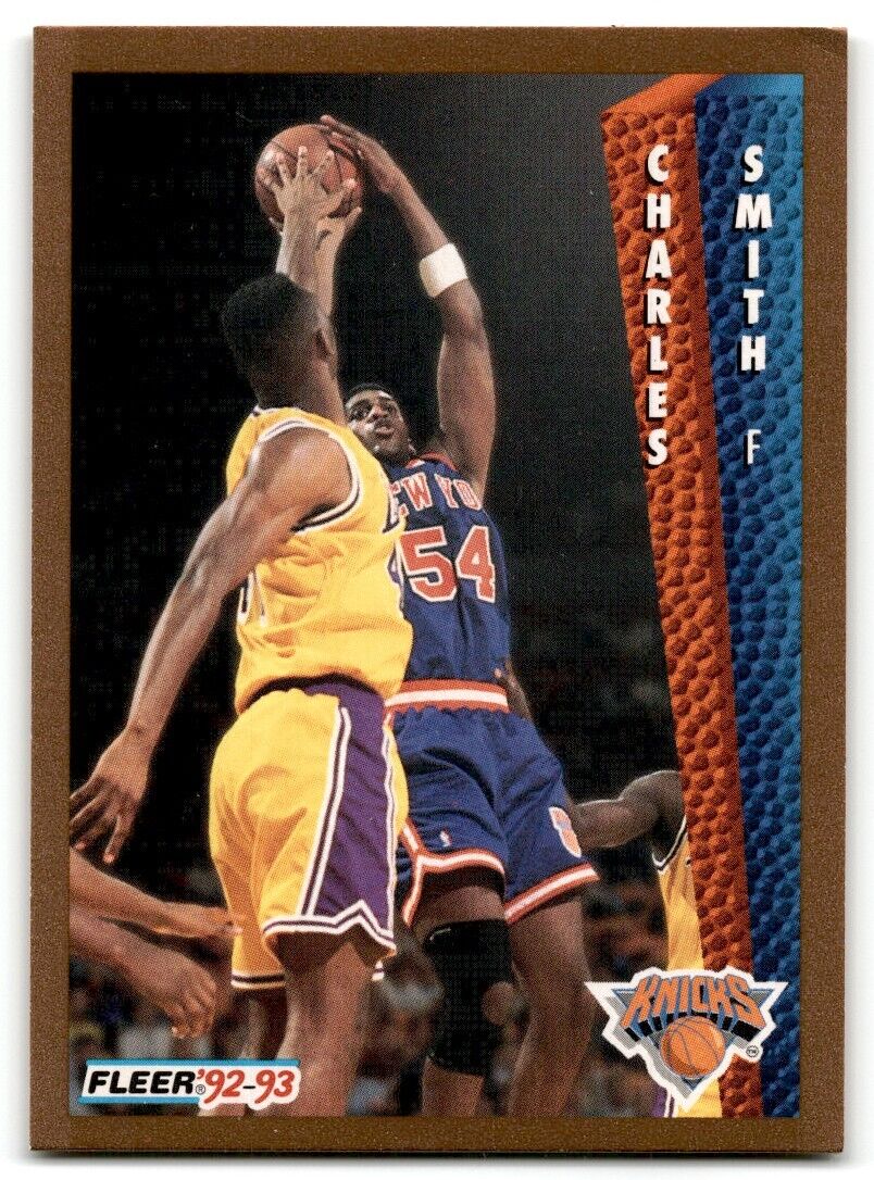 1992-93 Fleer Charles Smith New York Knicks #397