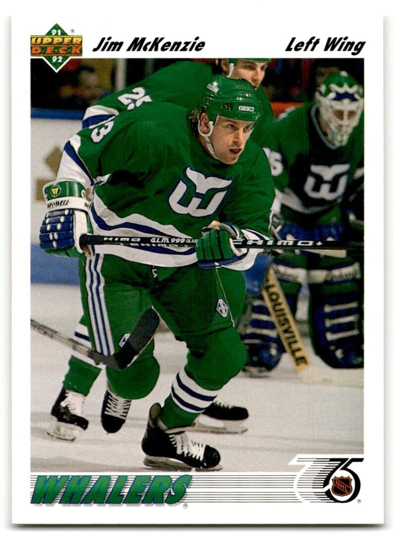 1991-92 Upper Deck Jim McKenzie Rookie Hartford Whalers #494