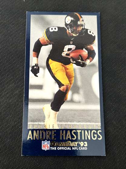 1993 GameDay '93 Rookie Standouts Andre Hastings Pittsburgh Steelers #10