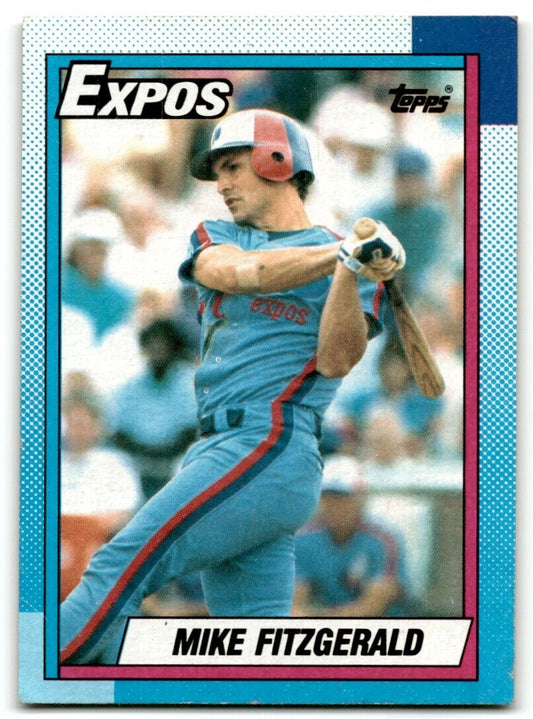 1990 Topps Mike Fitzgerald Montreal Expos #484