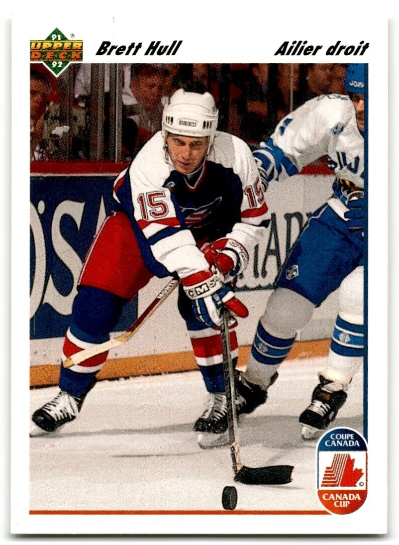 1991-92 Upper Deck French Brett Hull USA #33A