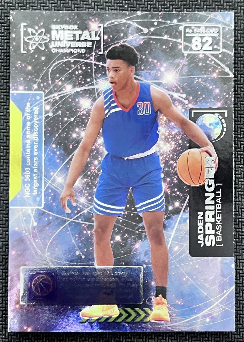 2021-22 Skybox Metal Universe Champion Jaden Springer #82