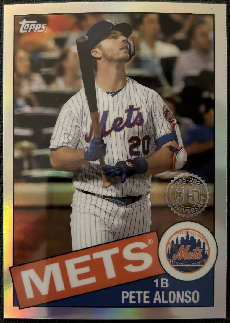 2020 Topps Chrome Pete Alonso New York Mets #85TC-18