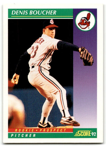 1992 Score Denis Boucher Cleveland Indians #848