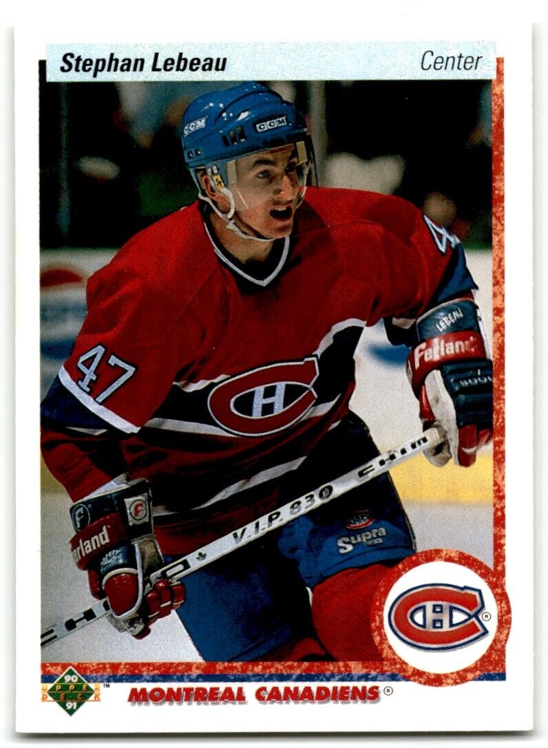 1990-91 Upper Deck Stephan Lebeau Rookie Montreal Canadiens #51