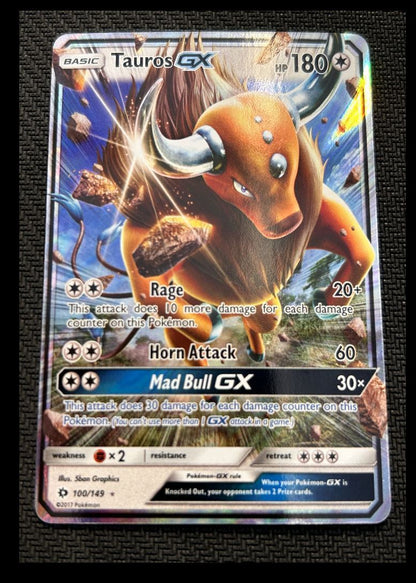 2017 Sun & Moon Tauros-GX Basic/Rare Holo GX #100