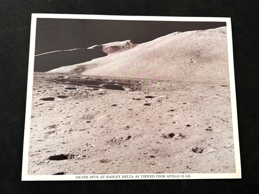 NASA Apollo 15 Hadley Delta view official litho