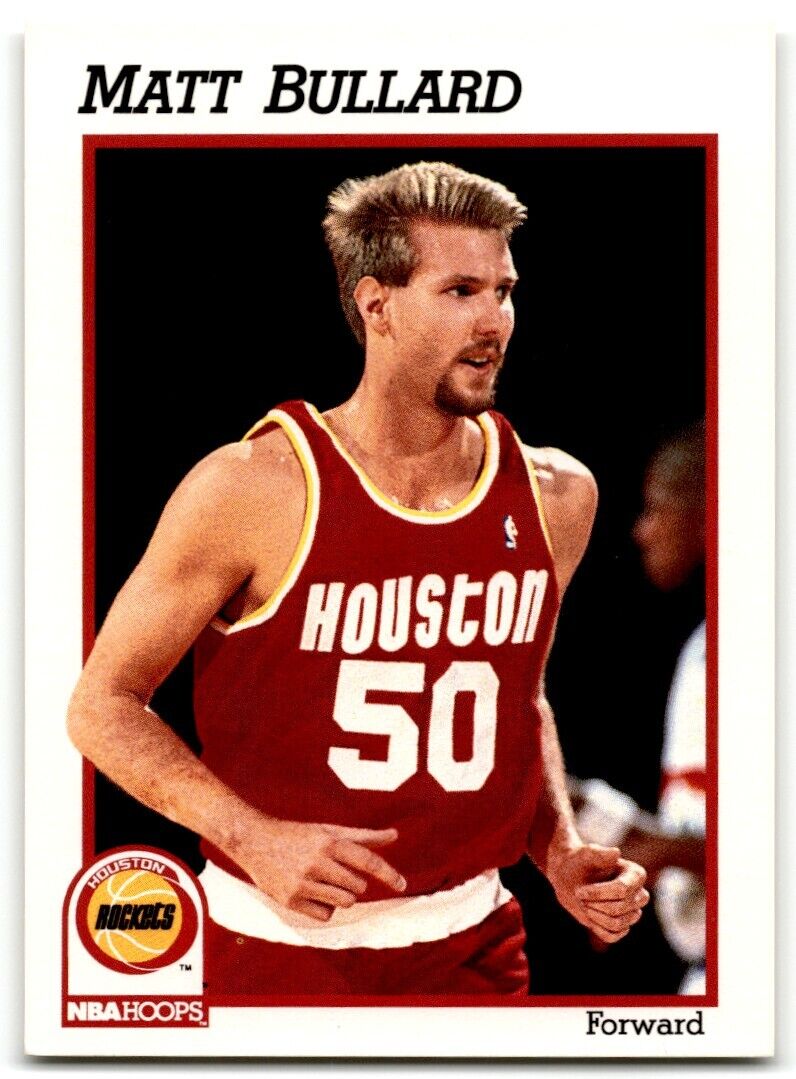 1991-92 Hoops Matt Bullard Rookie Houston Rockets #368