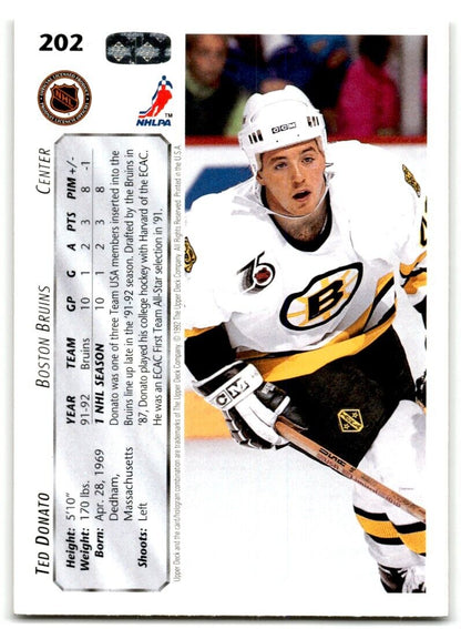 1992-93 Upper Deck Ted Donato Boston Bruins #202