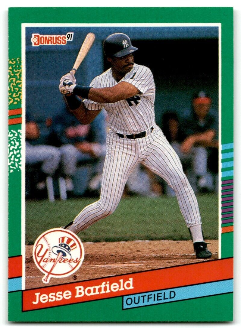 1991 Donruss Jesse Barfield New York Yankees #498